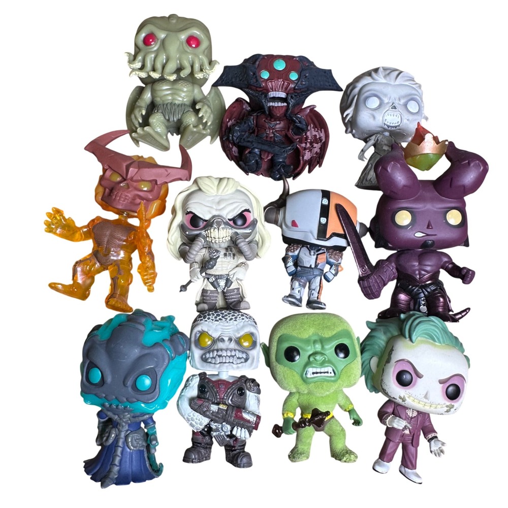Funko Pop Vinyl Figure Lot of 11 Cthulhu Oryx Immortan Joe Deathstroke Joker